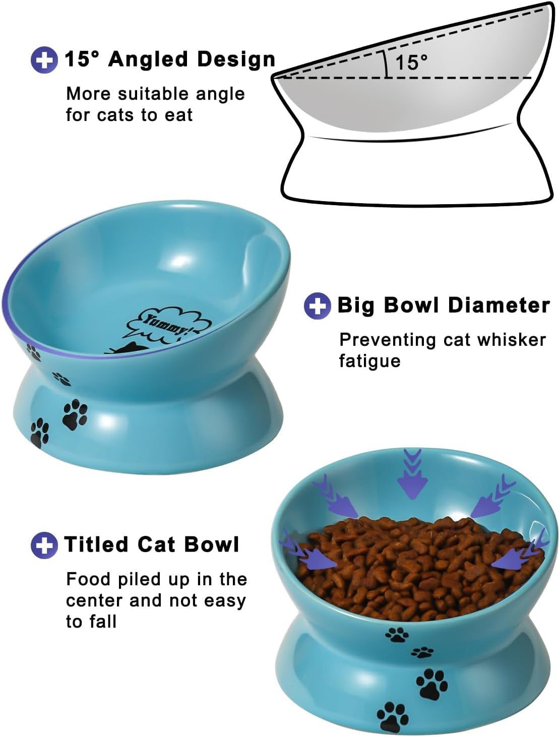 Furry Essentials Elevated Cat Bowl