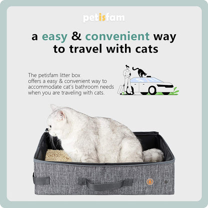 Furry Essentials Portable Cat Travel Litter Box