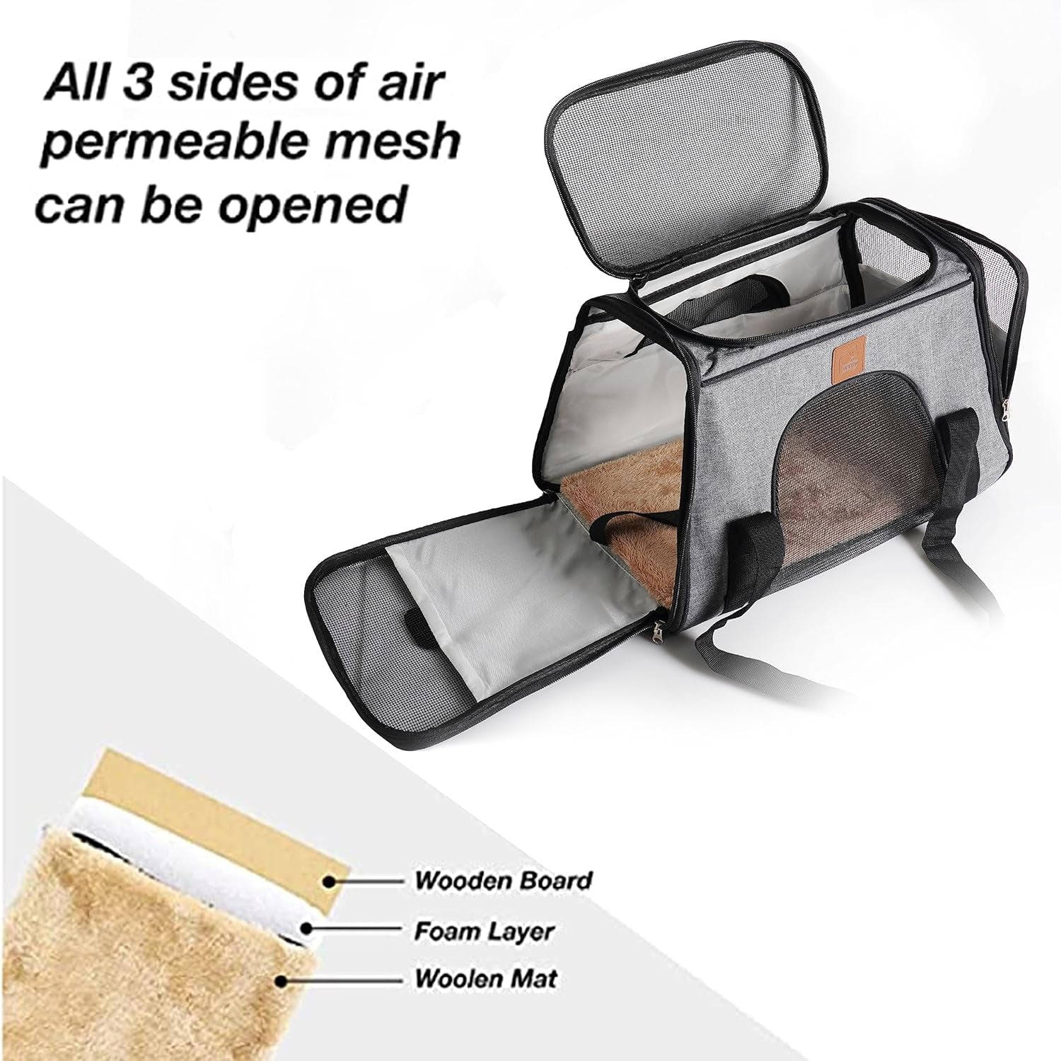 Furry Essentials Pet Carrier for Cats and Small Dogs