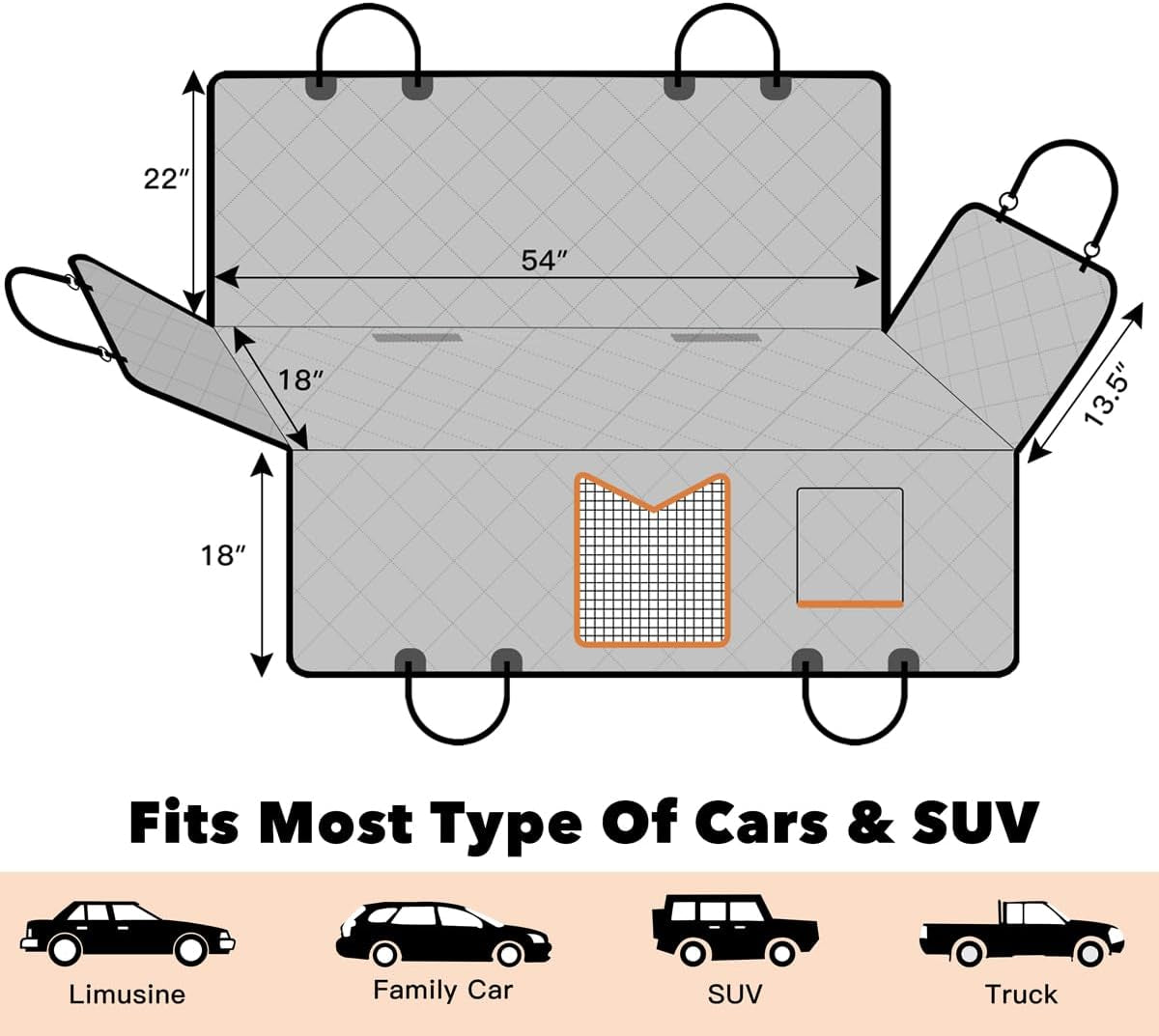 Furry Essentials Car Seat Cover