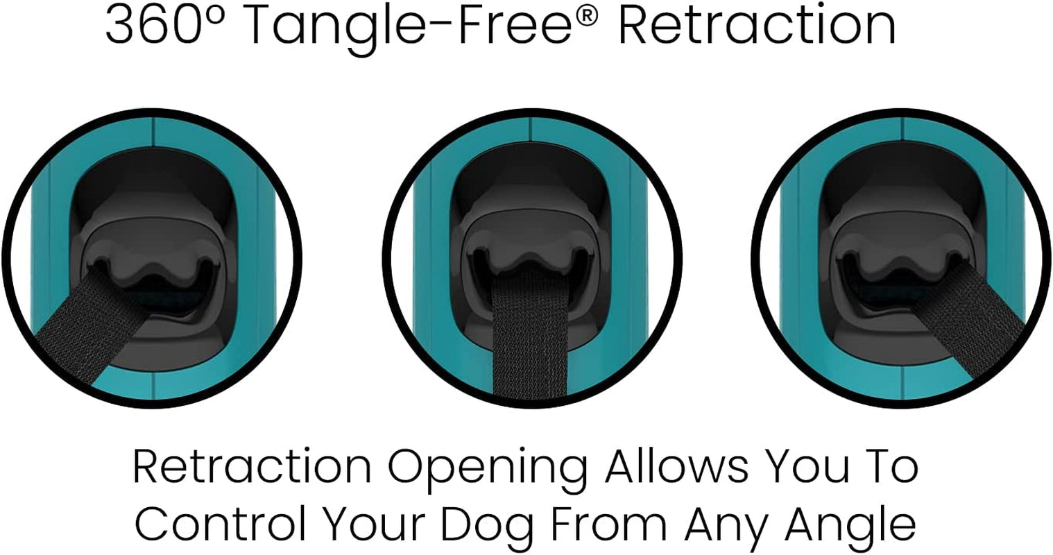 Furry Essentials Tangle-Free Retractable Dog Leash 