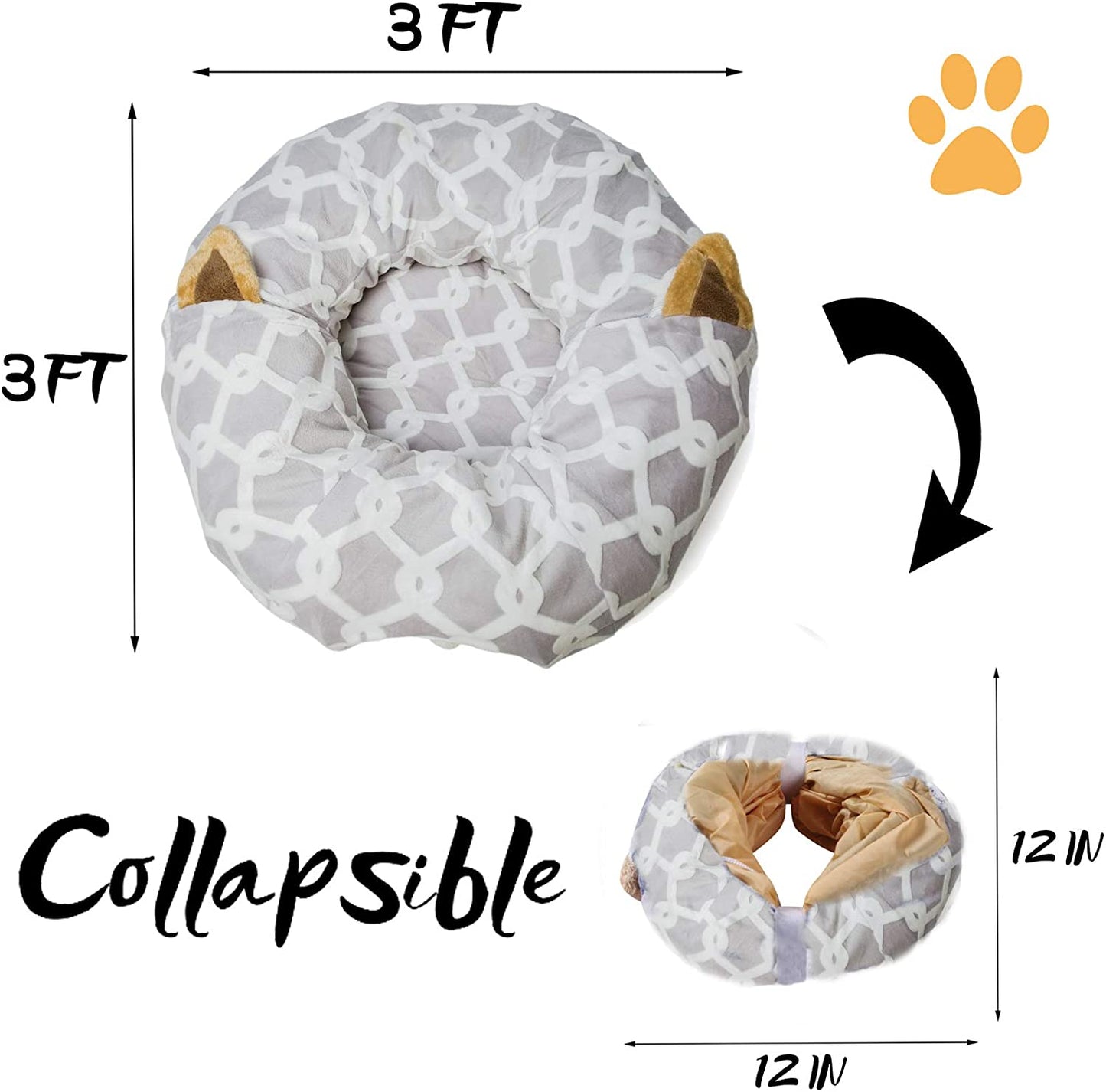 Furry Essentials Cat Tunnel Bed 