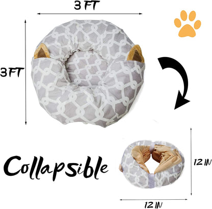 Furry Essentials Cat Tunnel Bed 